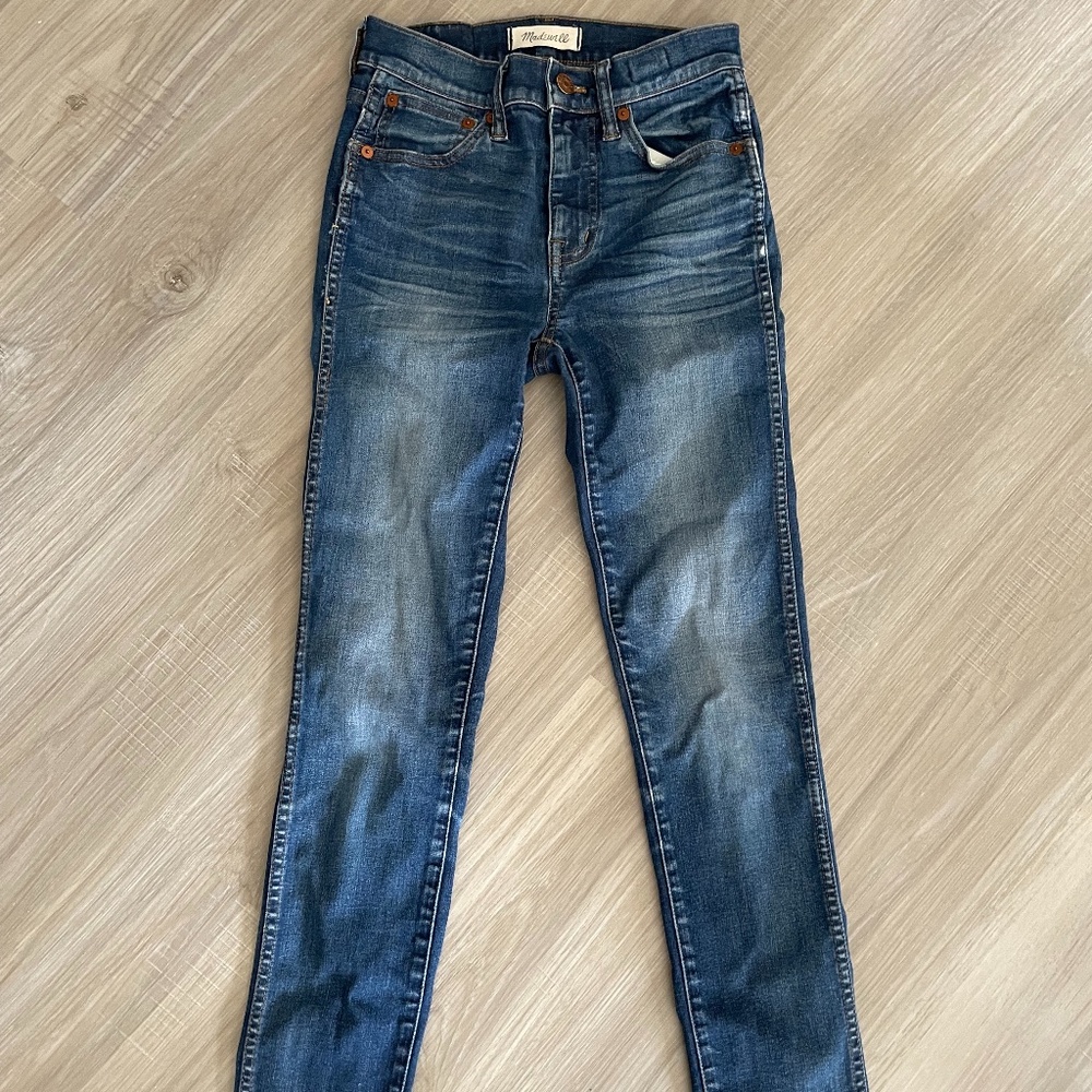 9" High Rise Skinny Madewell Jeans Size 24